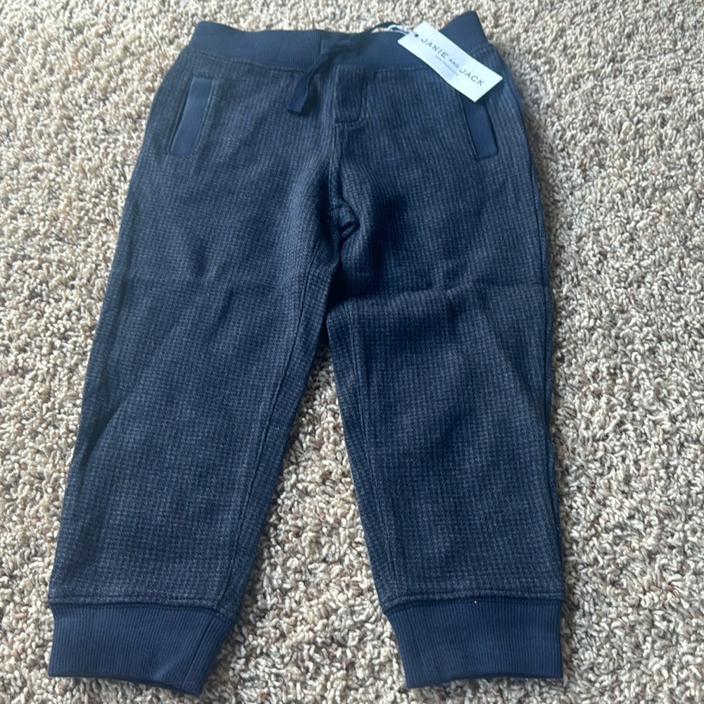 Janie and Jack cozy blue pants size 3 new tags